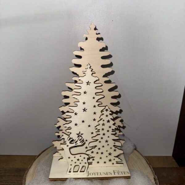 Trio de sapin lumineux